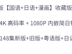 3部经典动漫【灌篮高手】【鬼灭之刃】【全职猎人】各个版本以及剧场版合集 免费下载地址