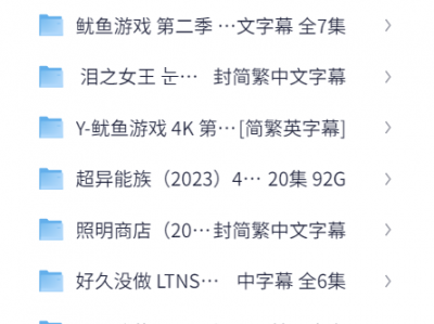 最新韩国热度高评分高的电视剧【鱿鱼游戏】【黑暗荣耀】【照明商店】【泪之女王】等，免费下载
